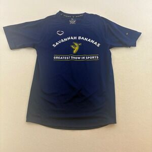 Evoshield Savannah Bananas Tshirt Navy Blue Performance Shirt Men Small Baseball